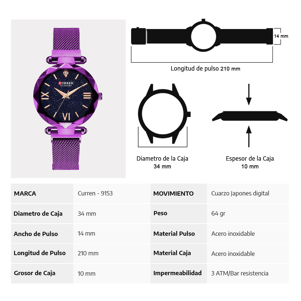 Reloj Curren