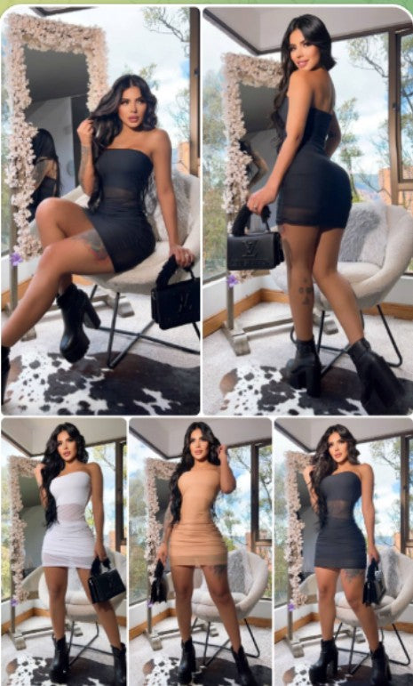 Vestido Straple Mallatex