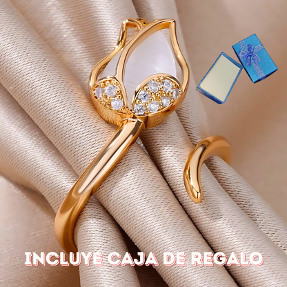 ANILLO TULIPÁN + Caja REGALO