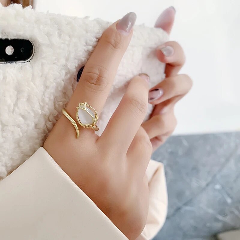 ANILLO TULIPÁN + Caja REGALO