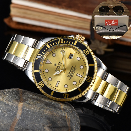 PROMOCIÓN - COMPRA 1 E LLEVA 2 [ 1x ROLEX SUBMARINER + 1x GAFAS RAY-BAN TIPO PILOTO] Últimas unidades en stock