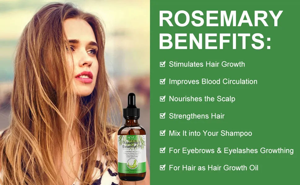 Aceite Esencial De Romero Para El Crecimiento Del Cabello 2x1 ✨