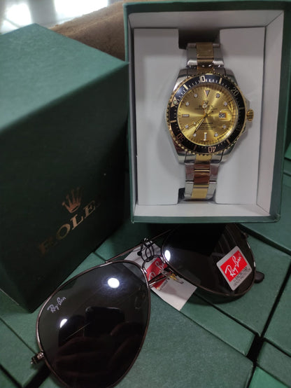 PROMOCIÓN - COMPRA 1 E LLEVA 2 [ 1x ROLEX SUBMARINER + 1x GAFAS RAY-BAN TIPO PILOTO] Últimas unidades en stock