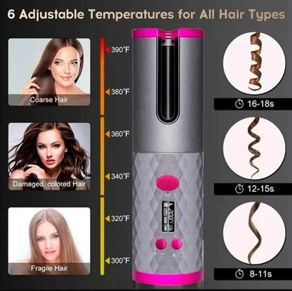 Alisador de Rizos Automático - Reina de los Rizos